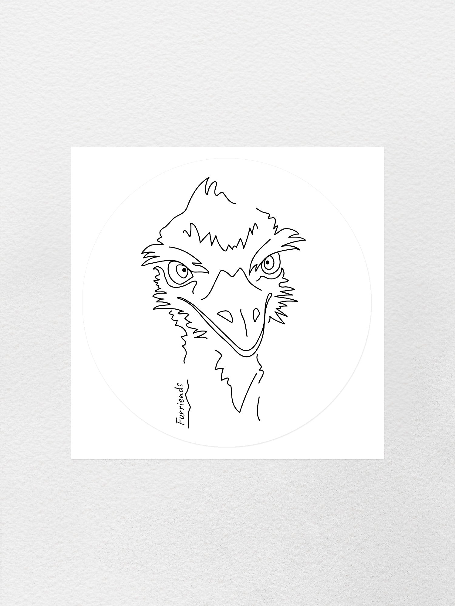 Emu Sticker