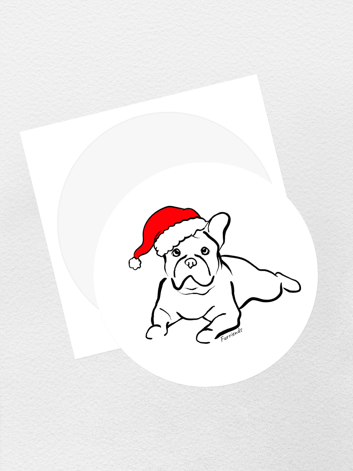 French Bulldog Christmas Edition Sticker