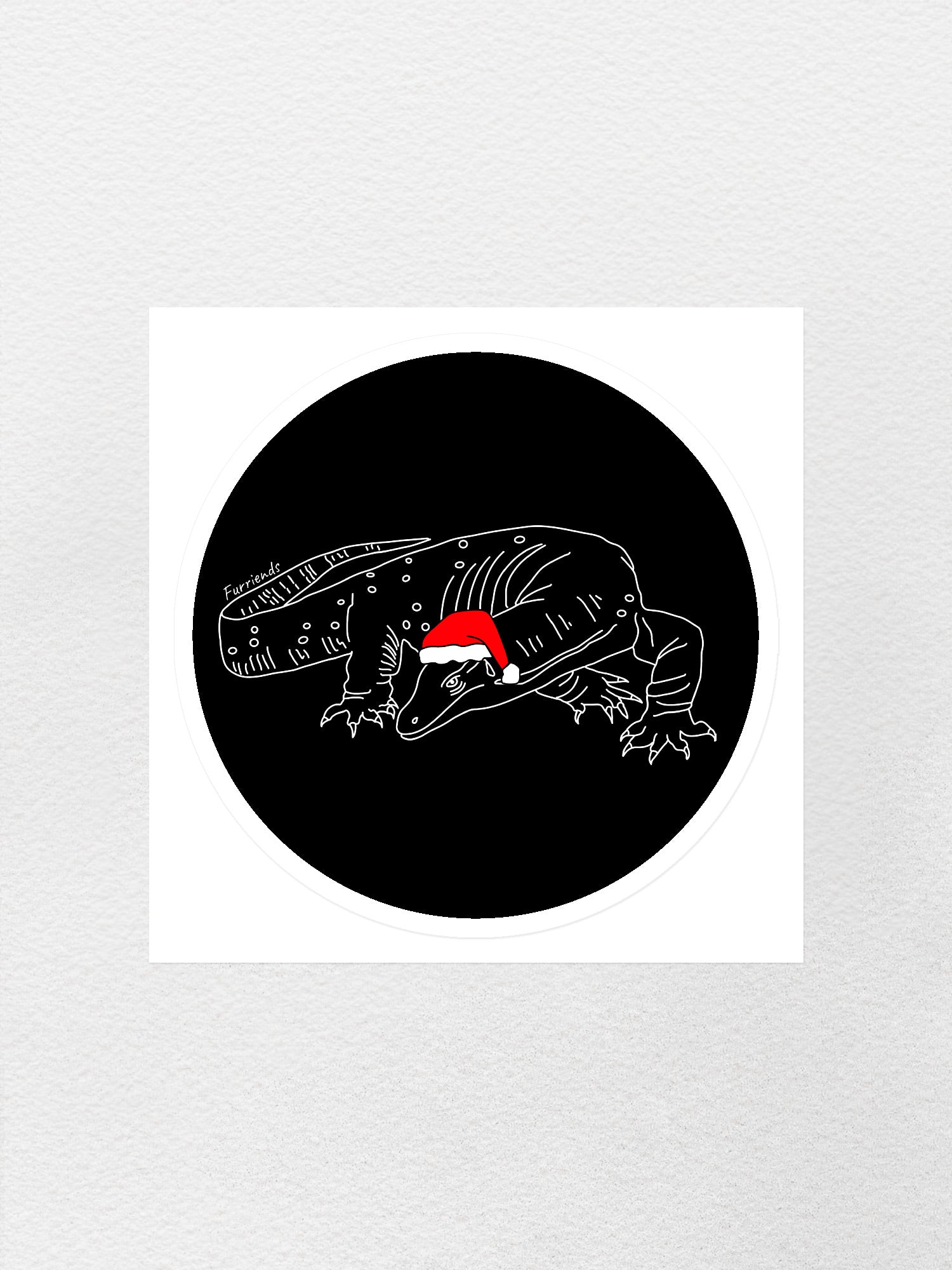 Lace Monitor Christmas Edition Sticker