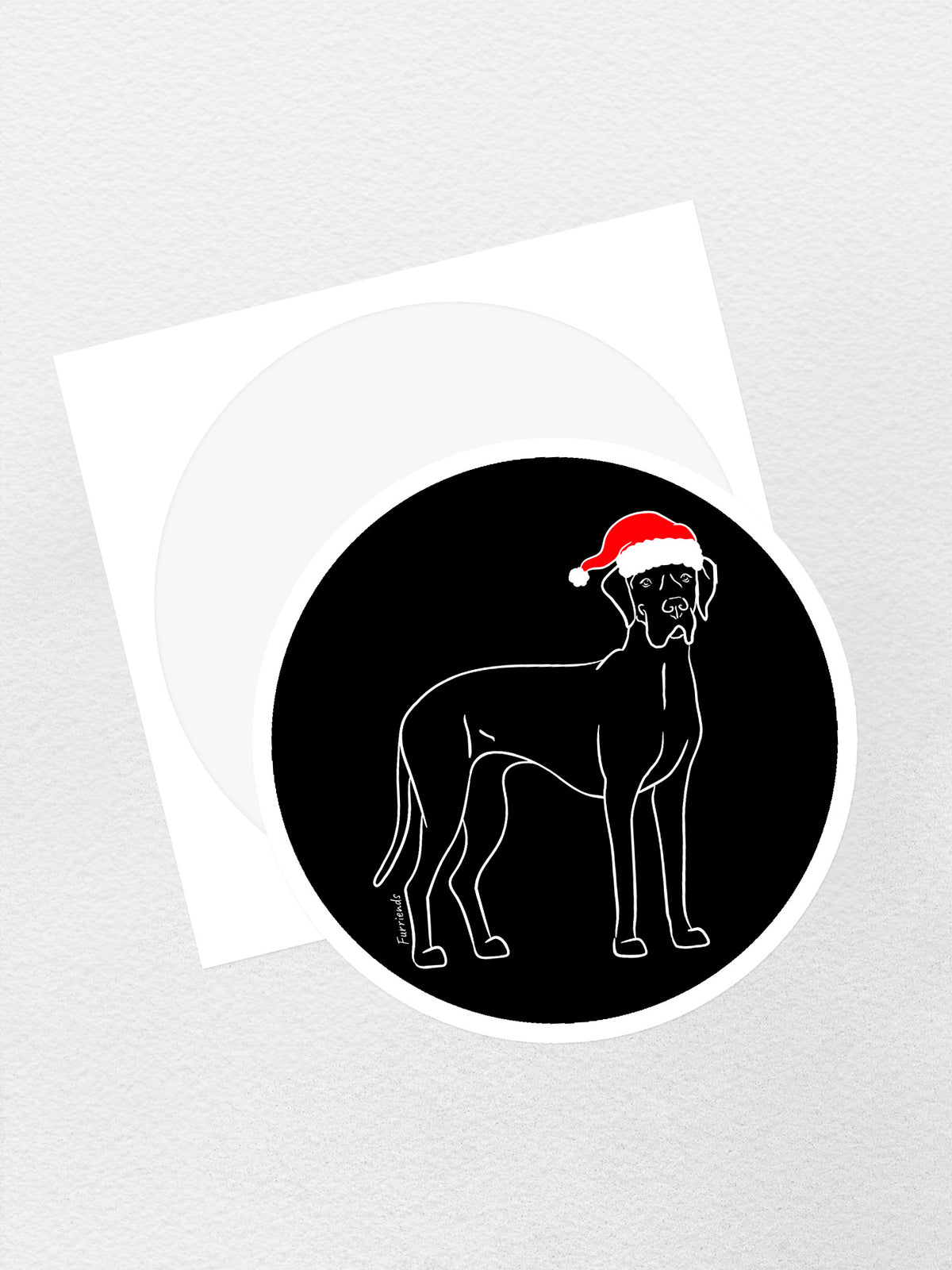 Great Dane Christmas Edition Sticker