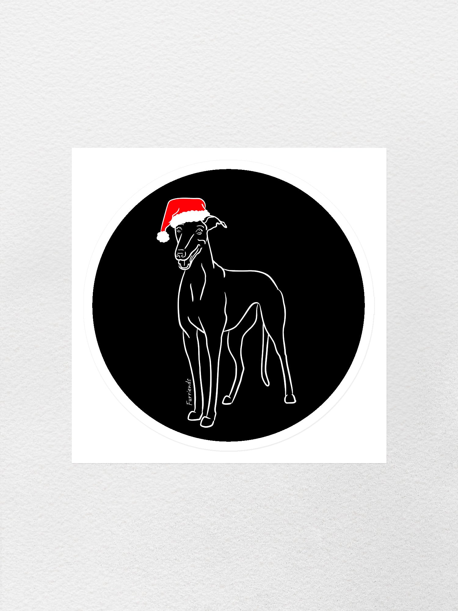 Greyhound Christmas Edition Sticker