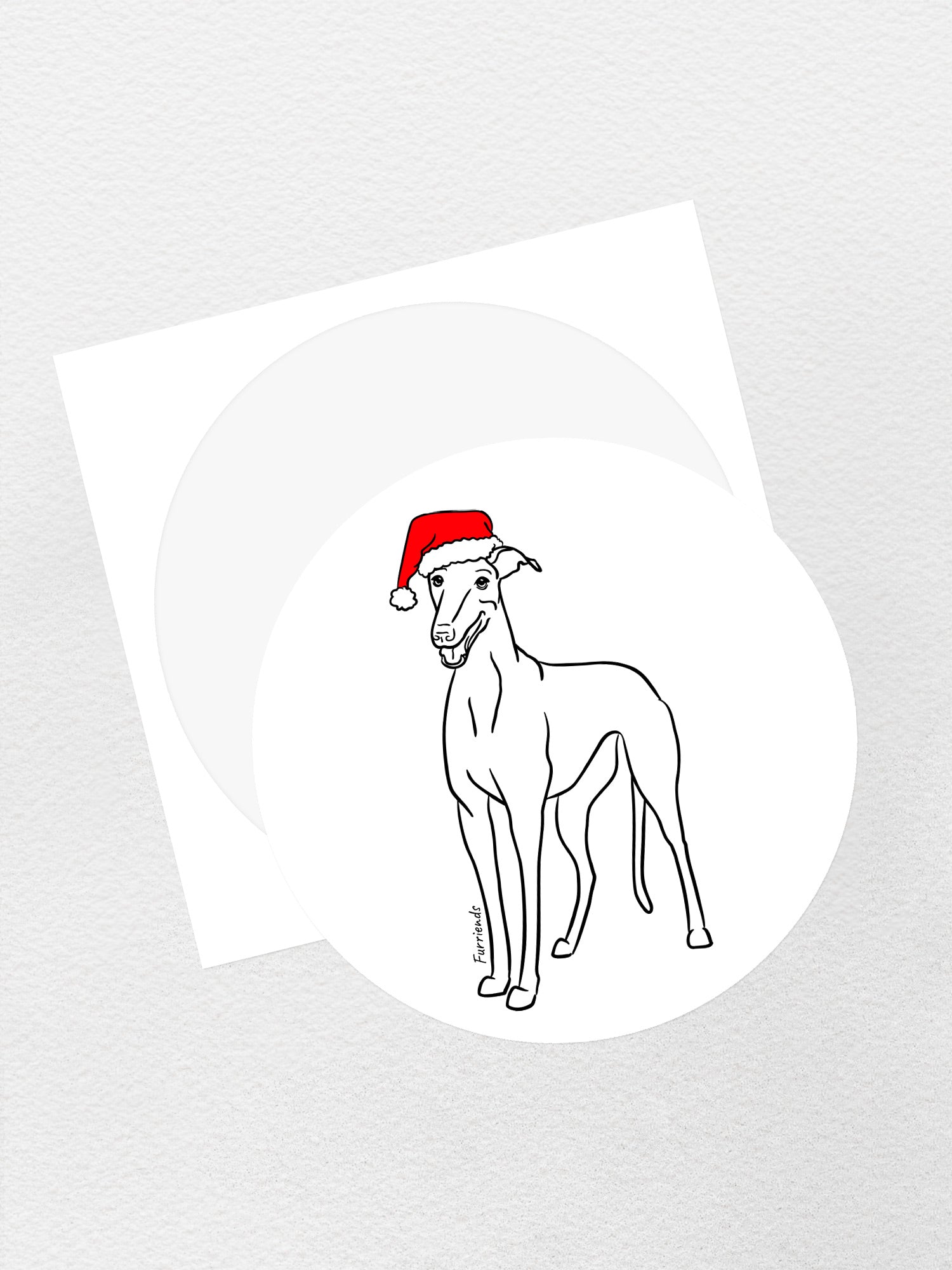 Greyhound Christmas Edition Sticker