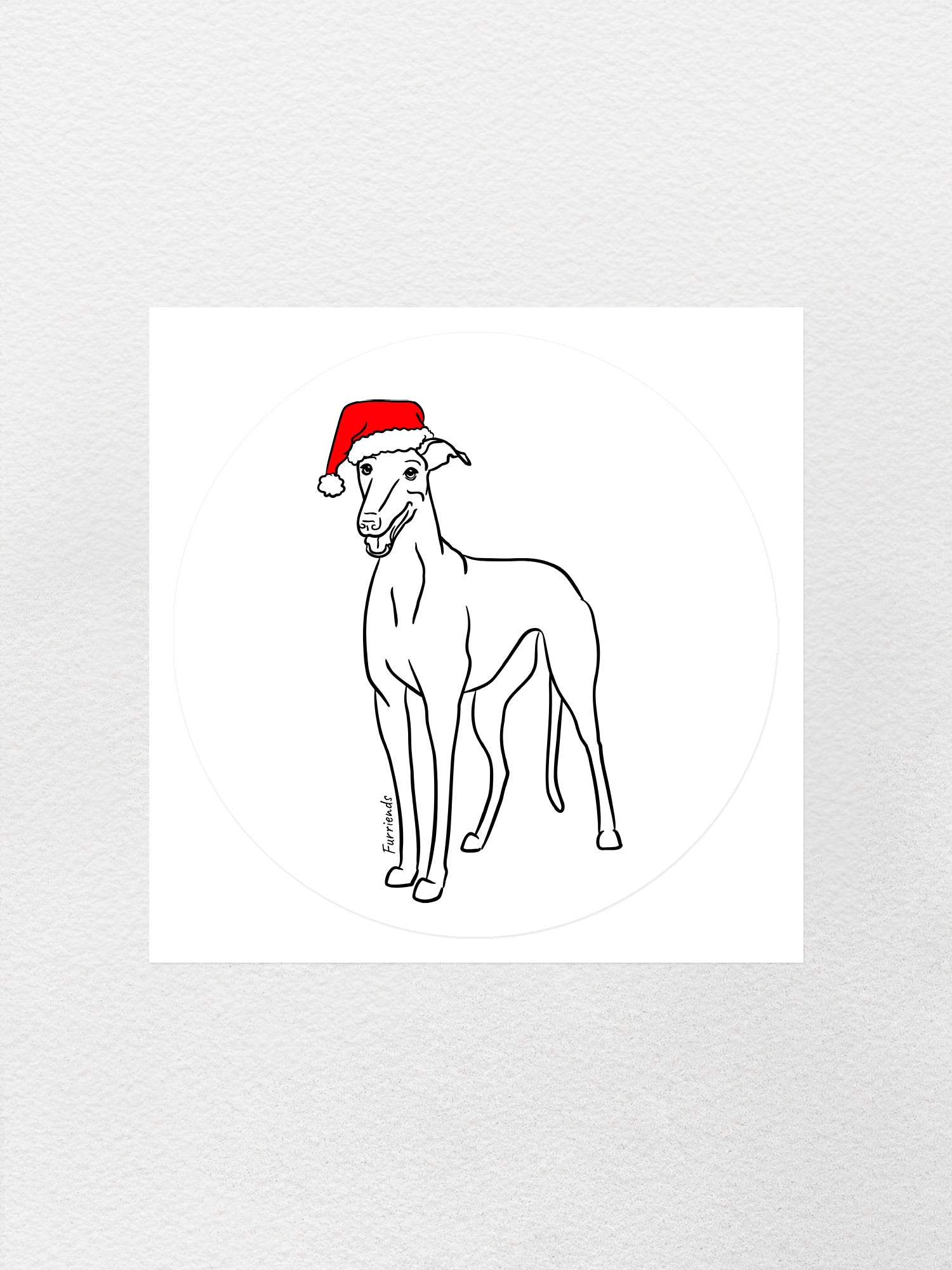 Greyhound Christmas Edition Sticker