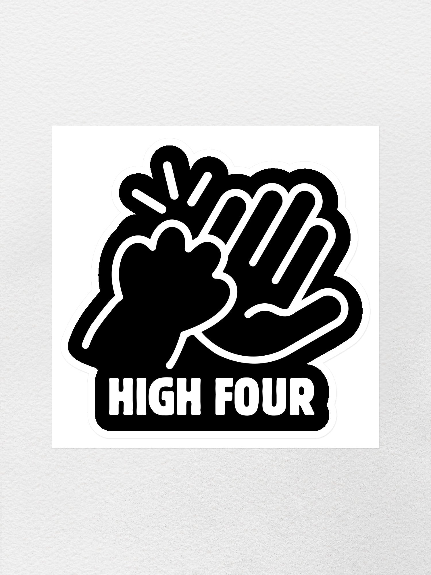 High Four Sticker