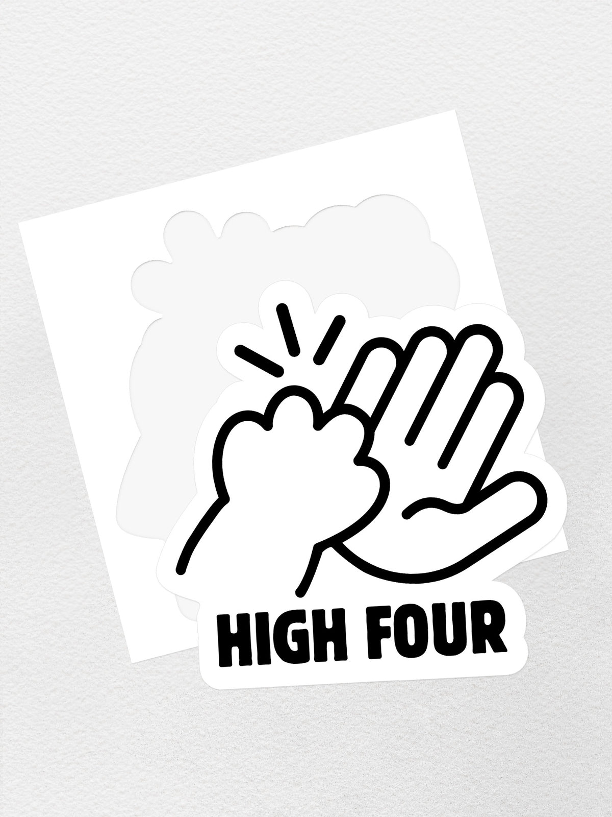 High Four Sticker