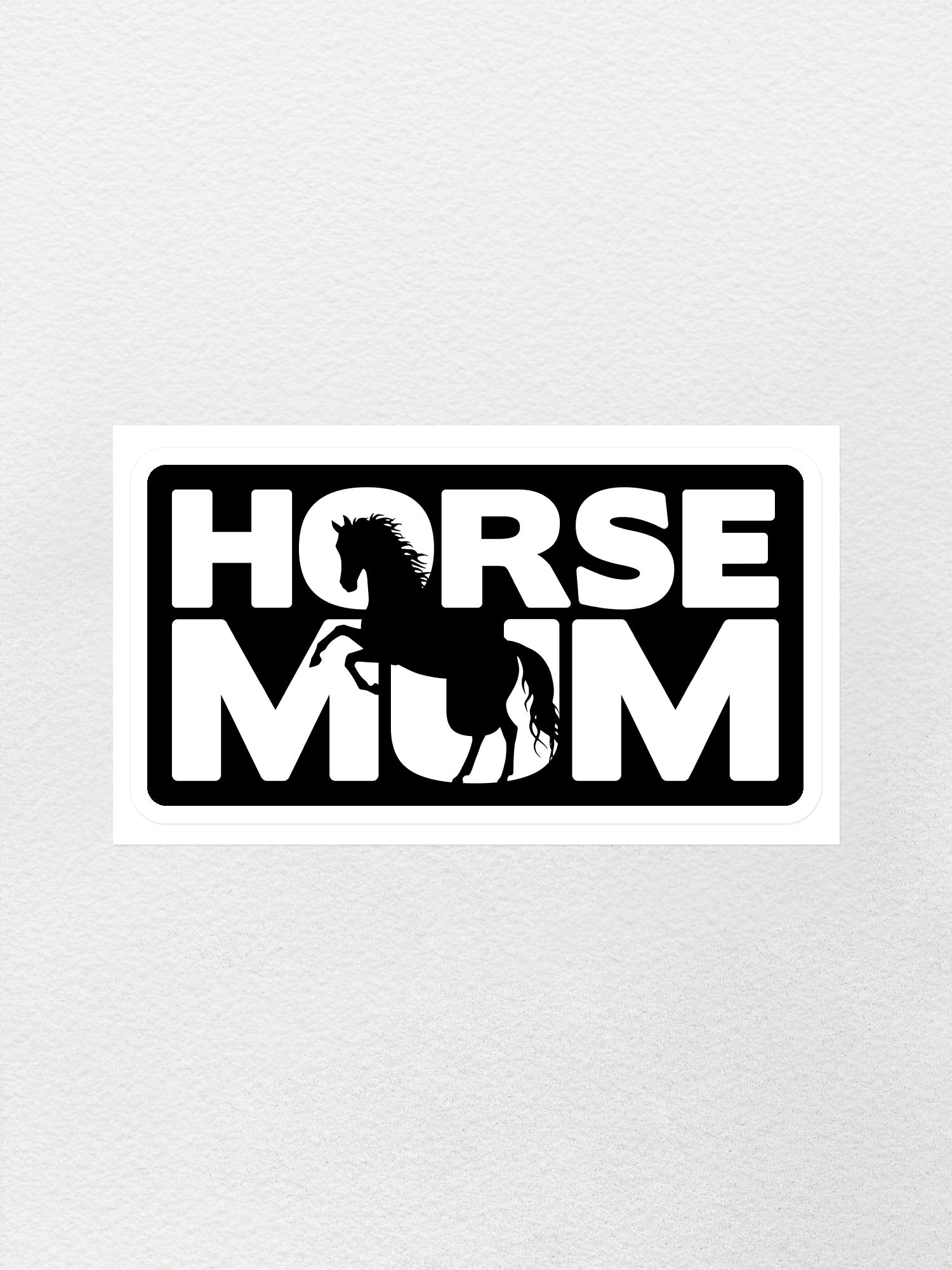 Horse Mum Silhouette Sticker