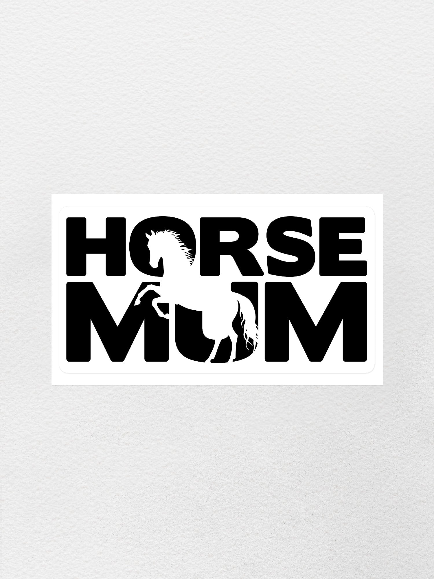 Horse Mum Silhouette Sticker