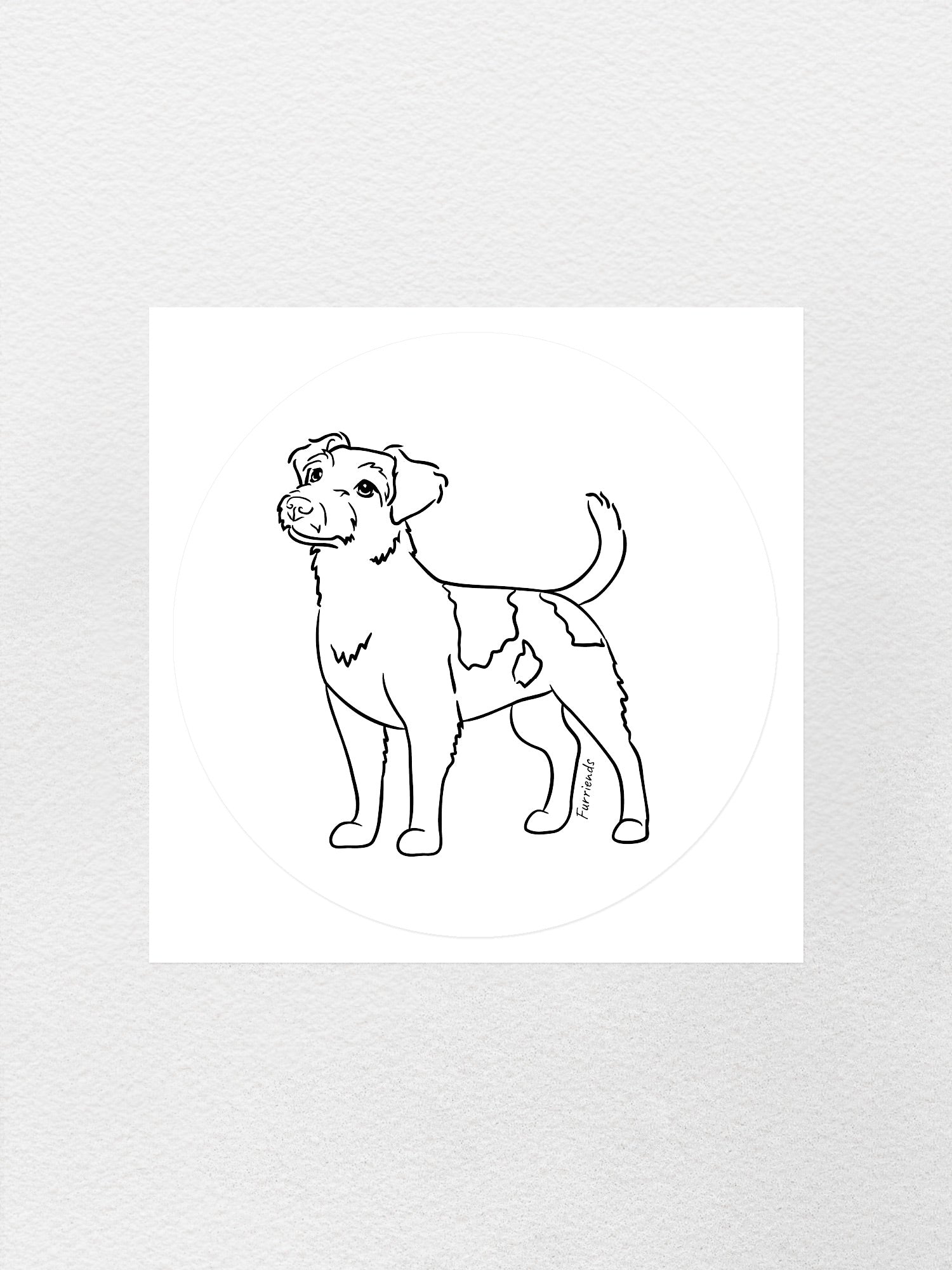 Jack Russell Terrier (Rough Coat) Sticker