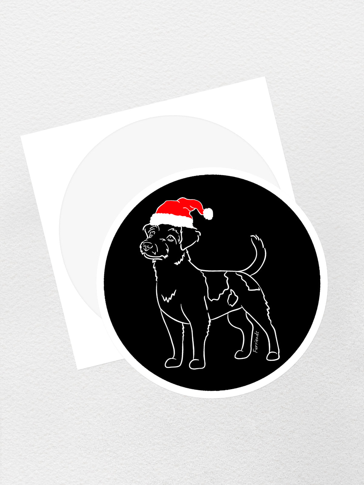 Jack Russell Terrier (Rough Coat) Christmas Edition Sticker