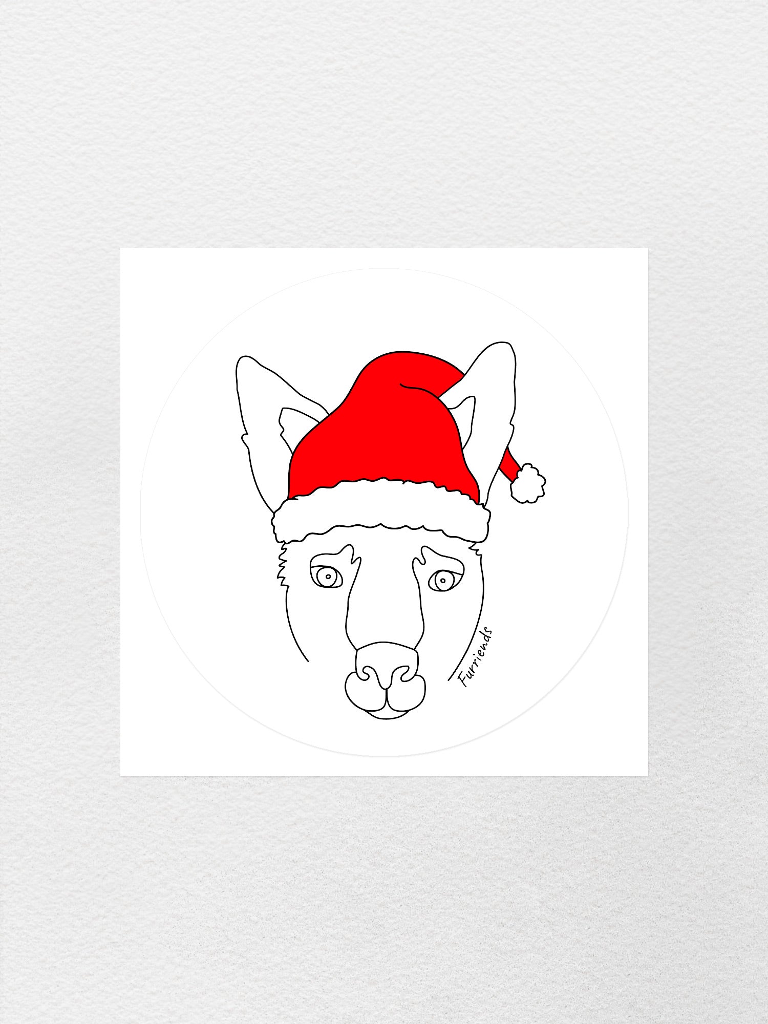 Kangaroo Christmas Edition Sticker