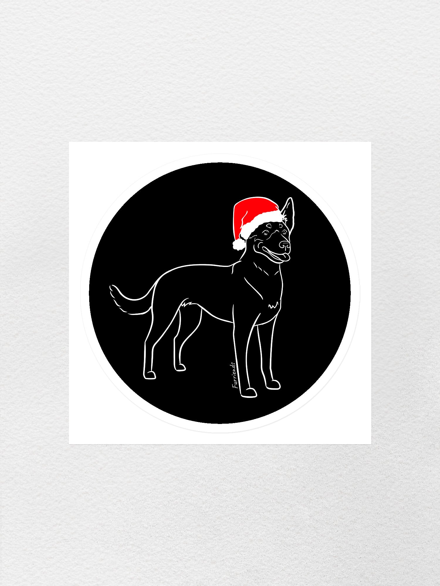 Kelpie Christmas Edition Sticker