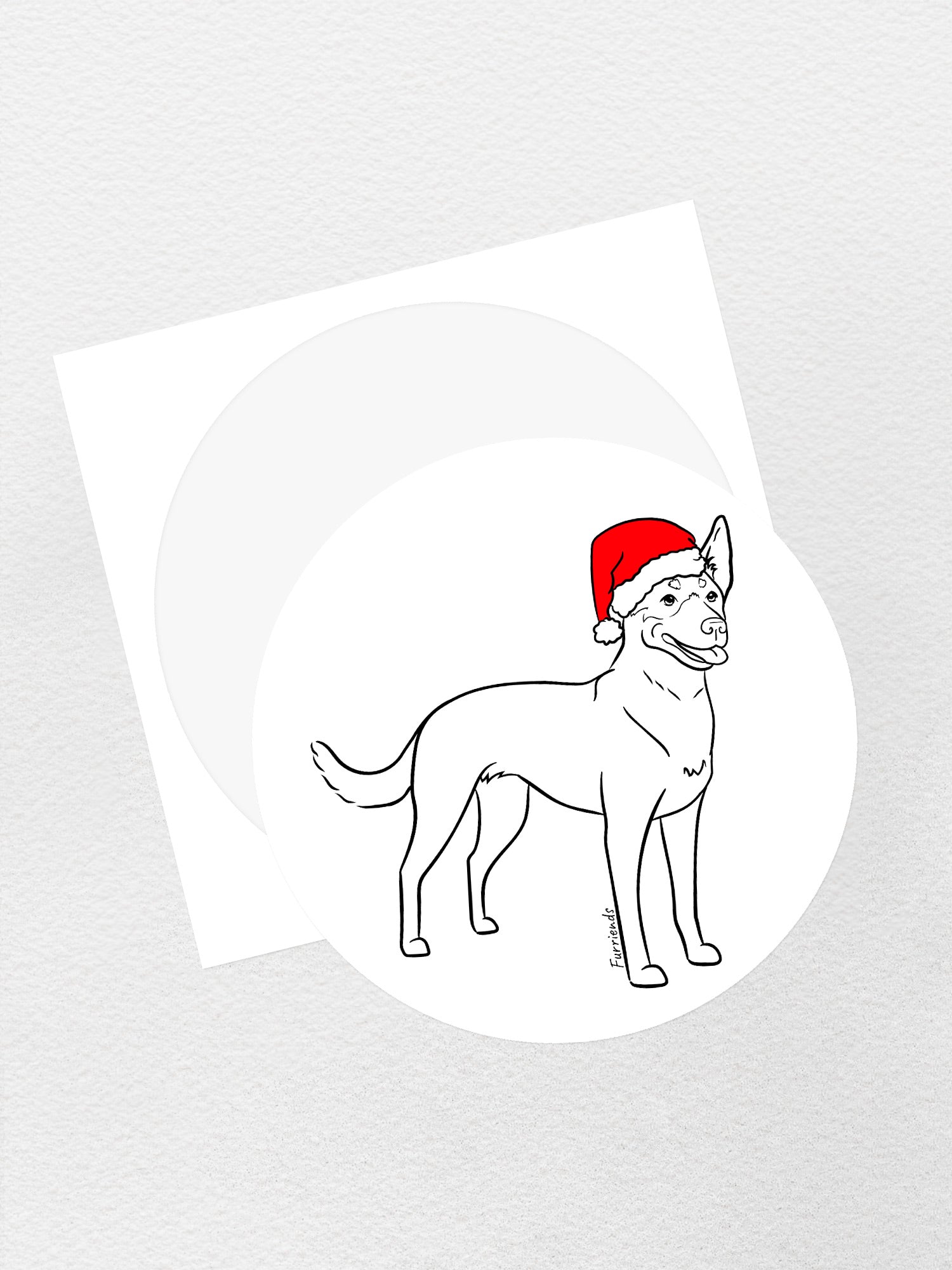 Kelpie Christmas Edition Sticker