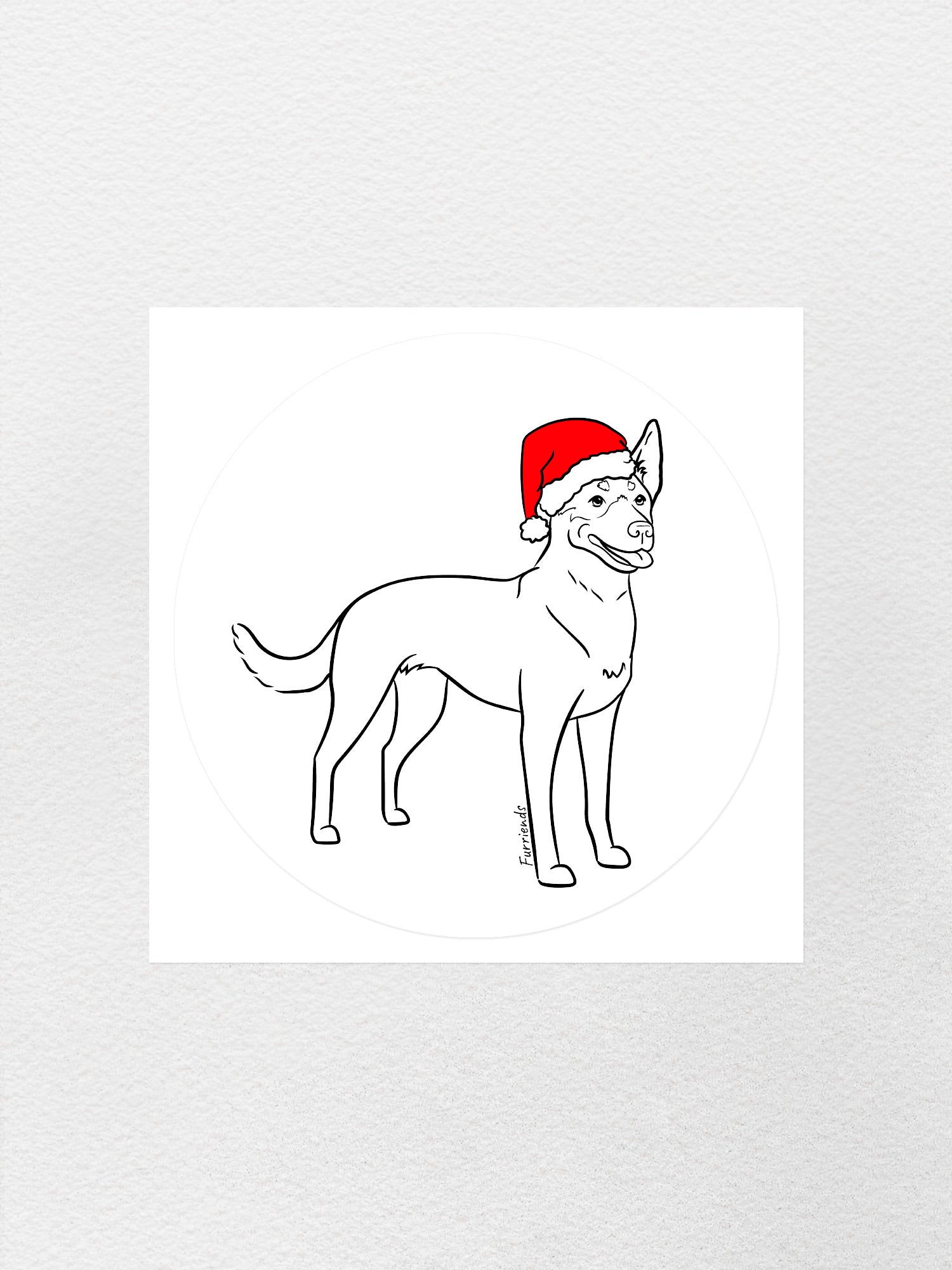 Kelpie Christmas Edition Sticker