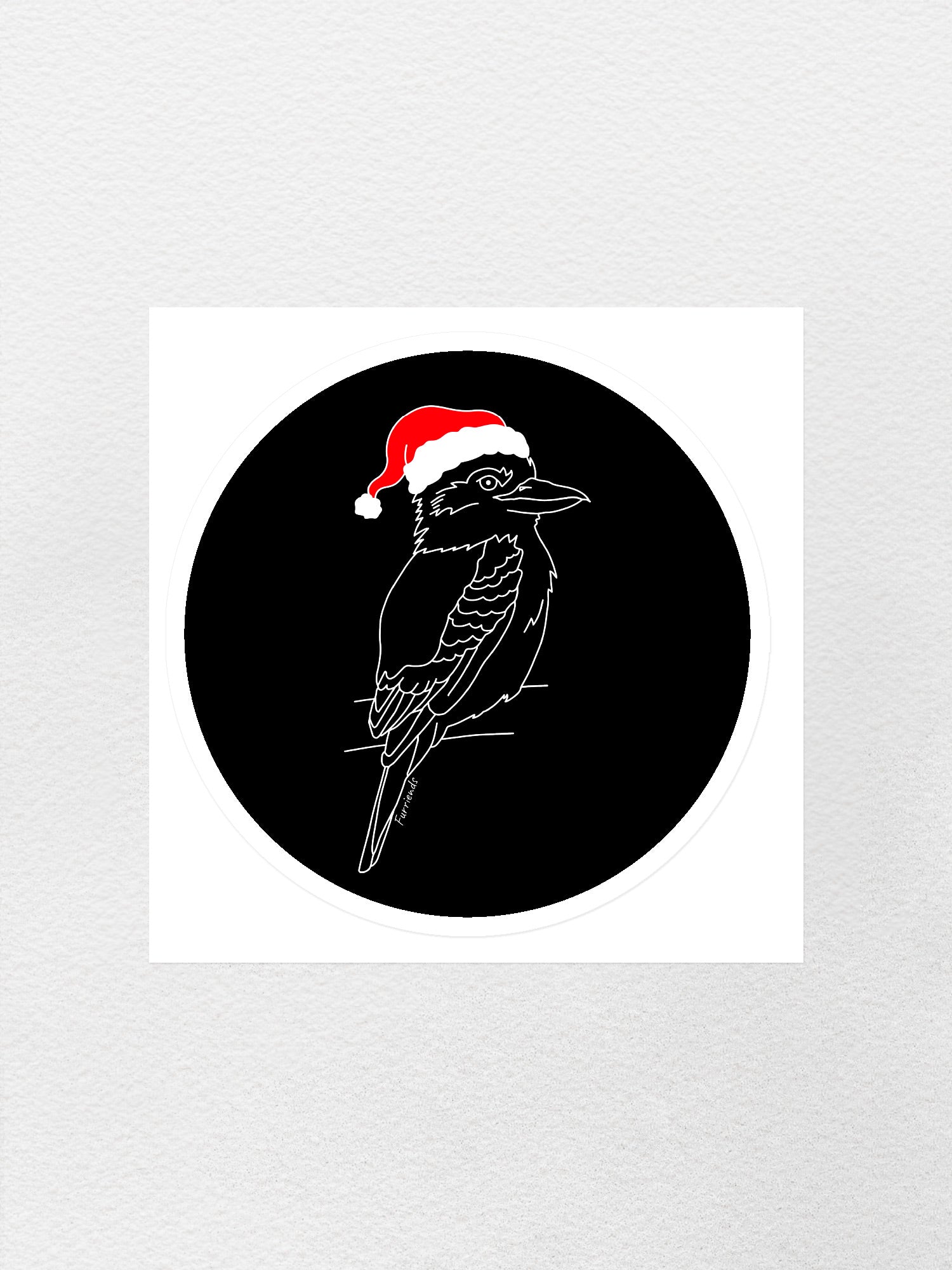 Kookaburra Christmas Edition Sticker