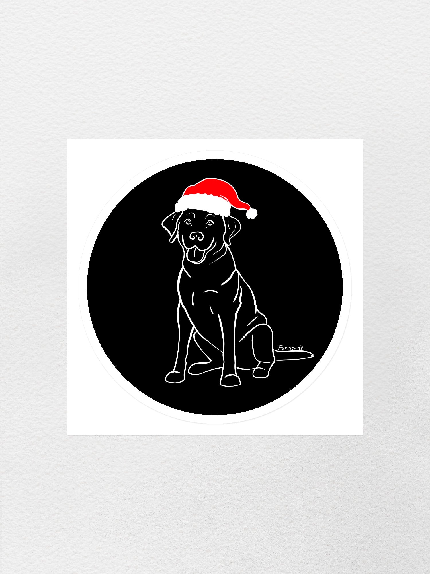 Labrador Christmas Edition Sticker