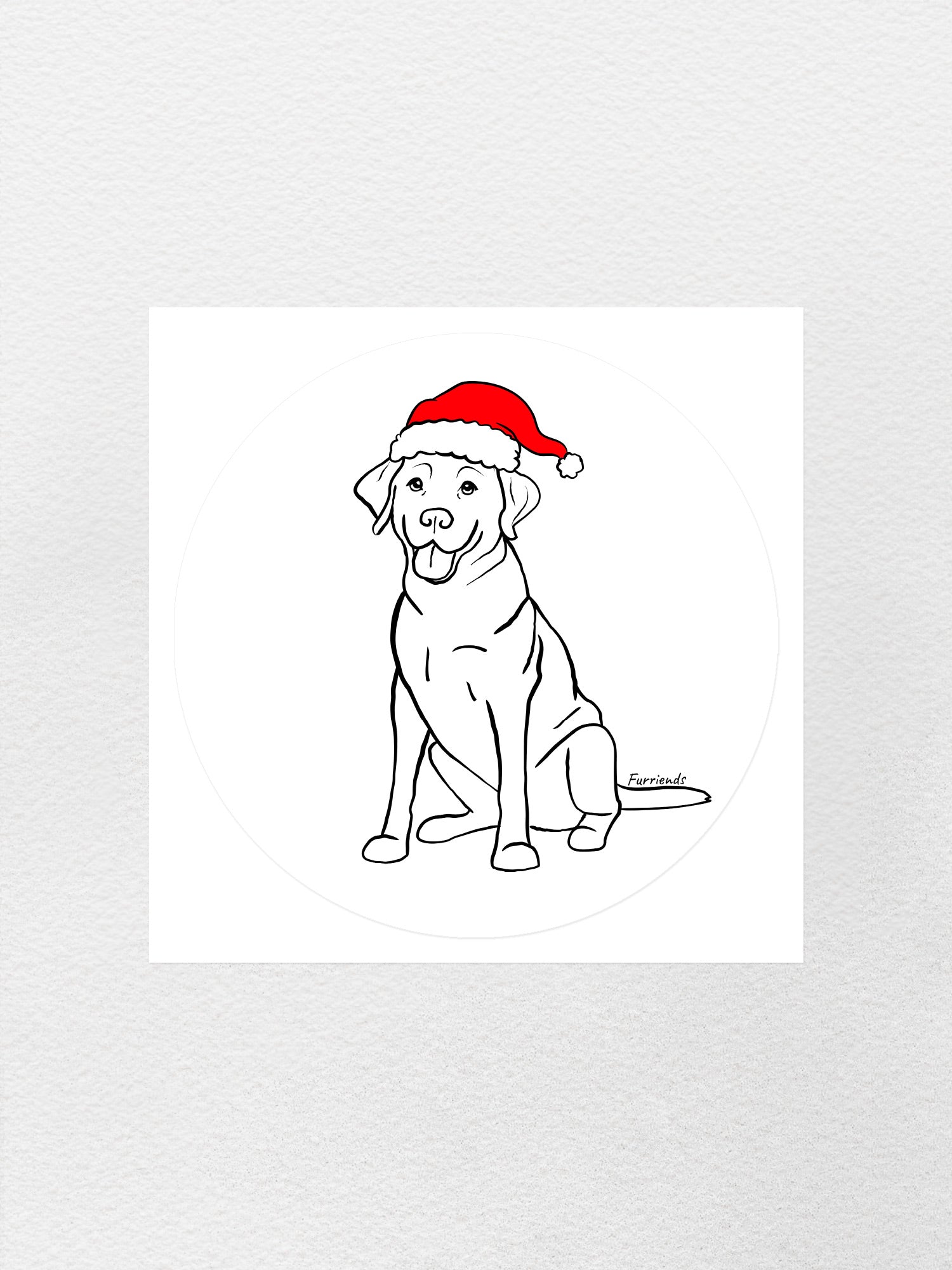 Labrador Christmas Edition Sticker