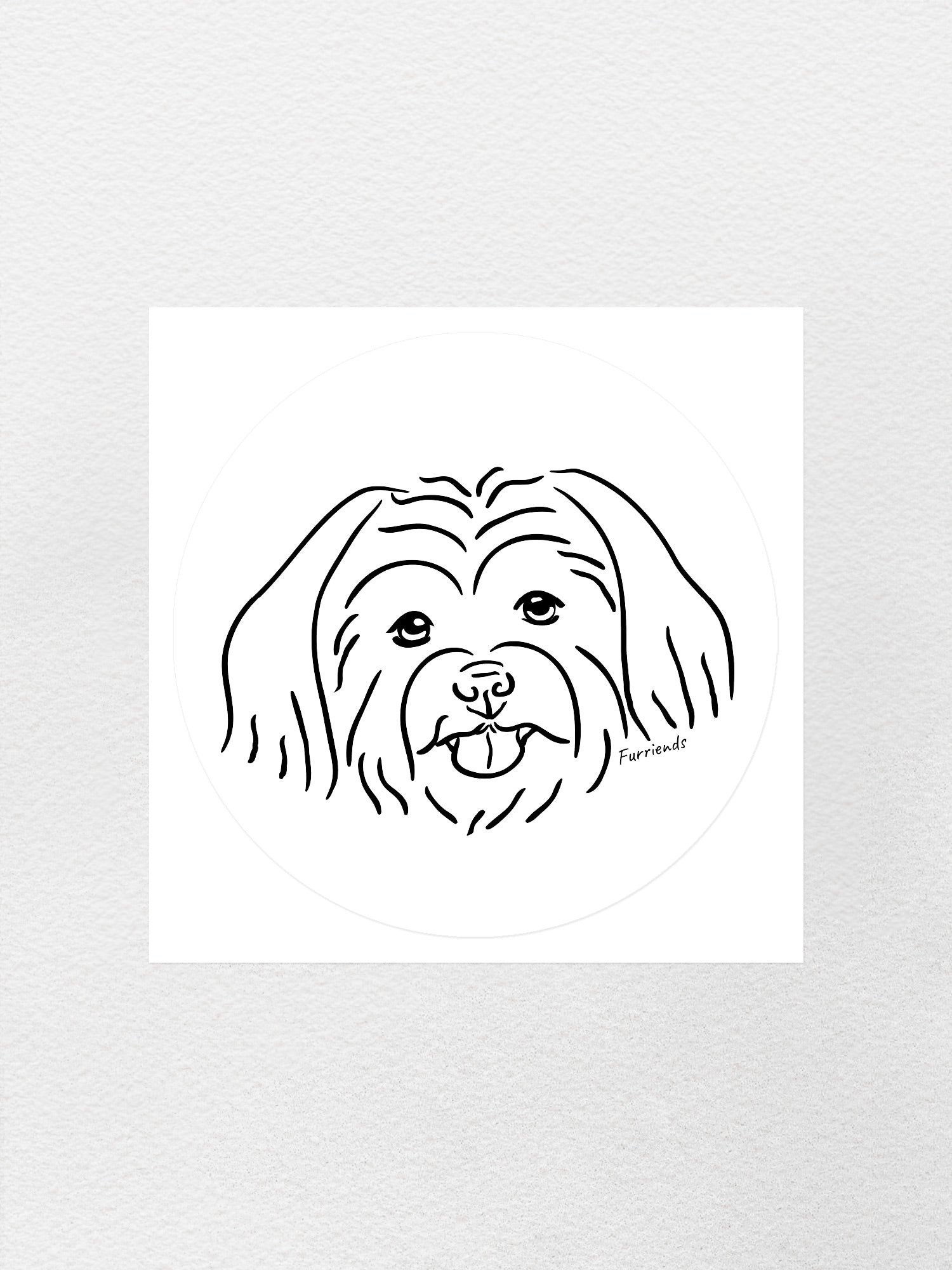 Maltese Terrier Sticker