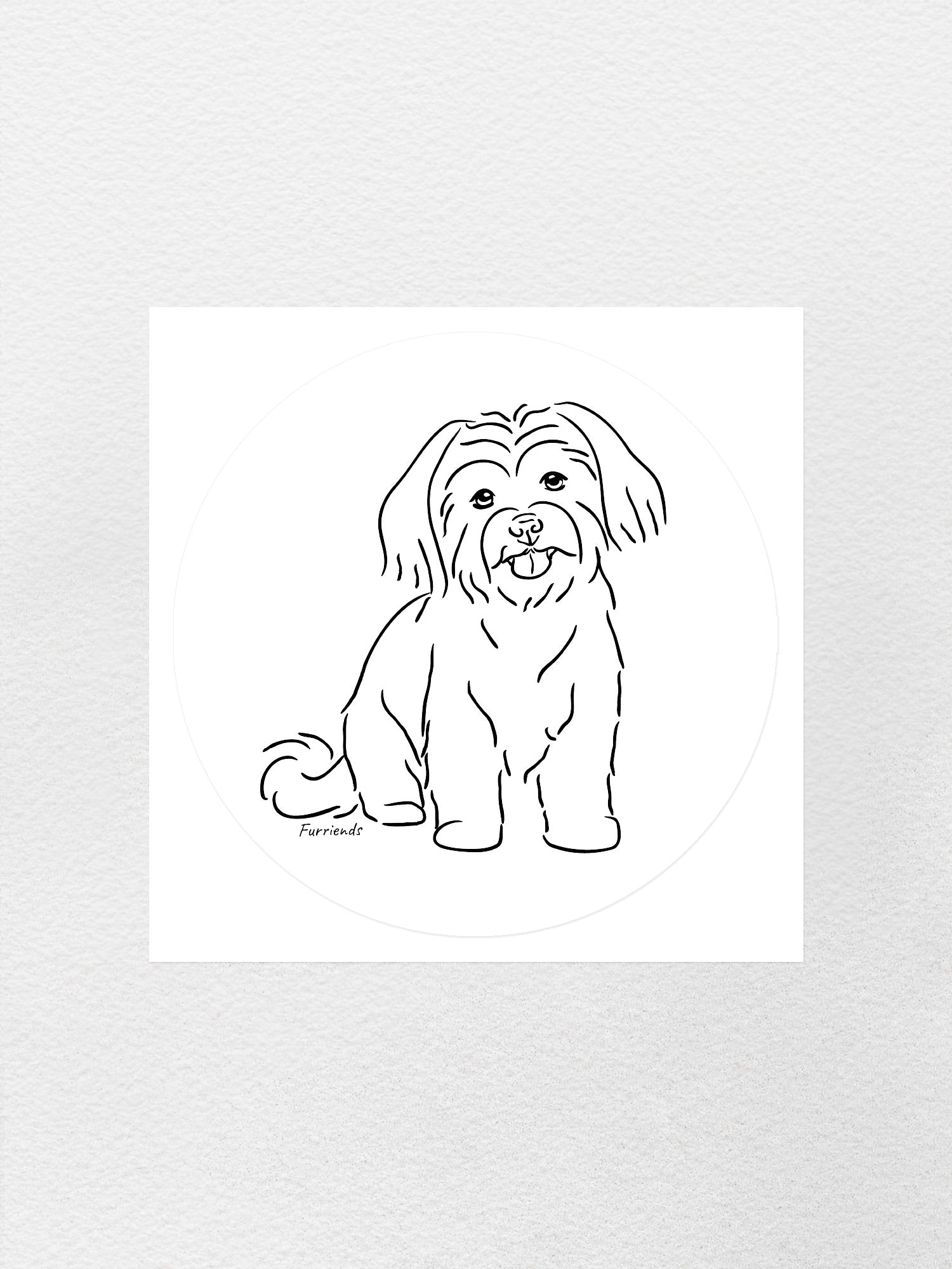 Maltese Terrier Sticker