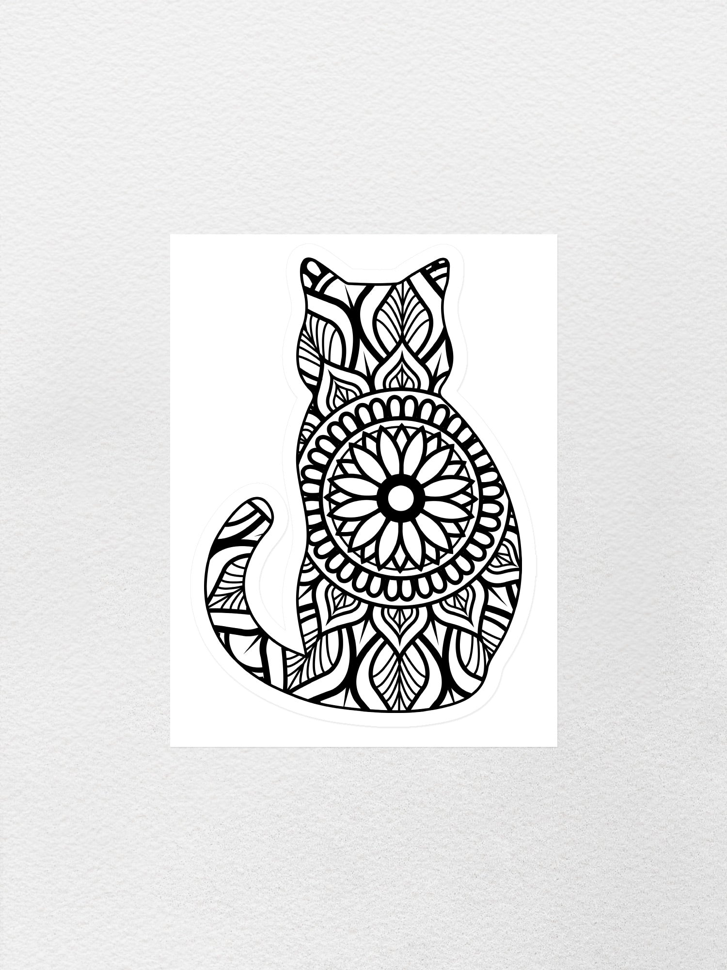 Cat Mandala Sticker