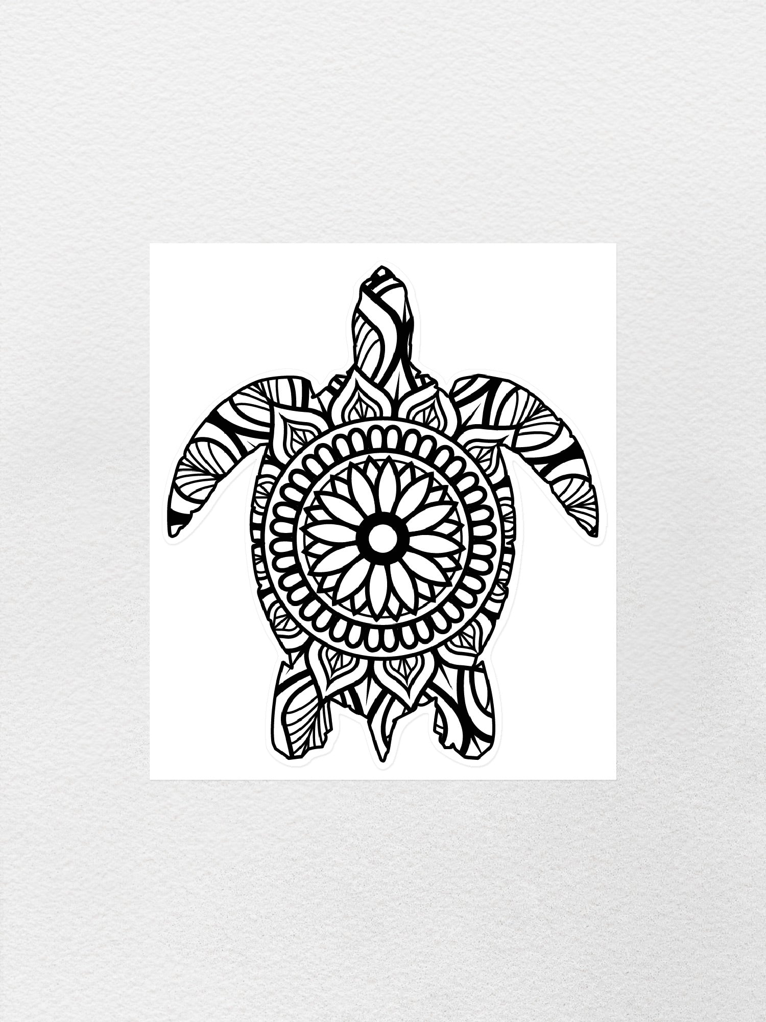 Turtle Mandala Sticker