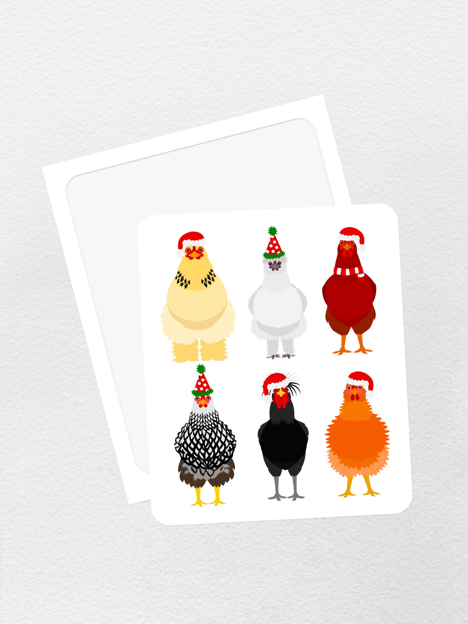 Merry Clucking Christmas Sticker