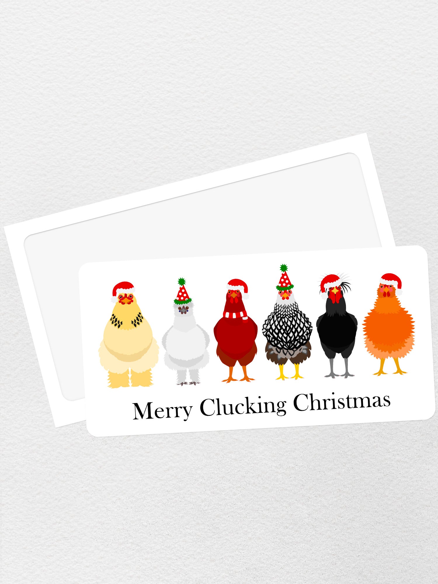 Merry Clucking Christmas Sticker