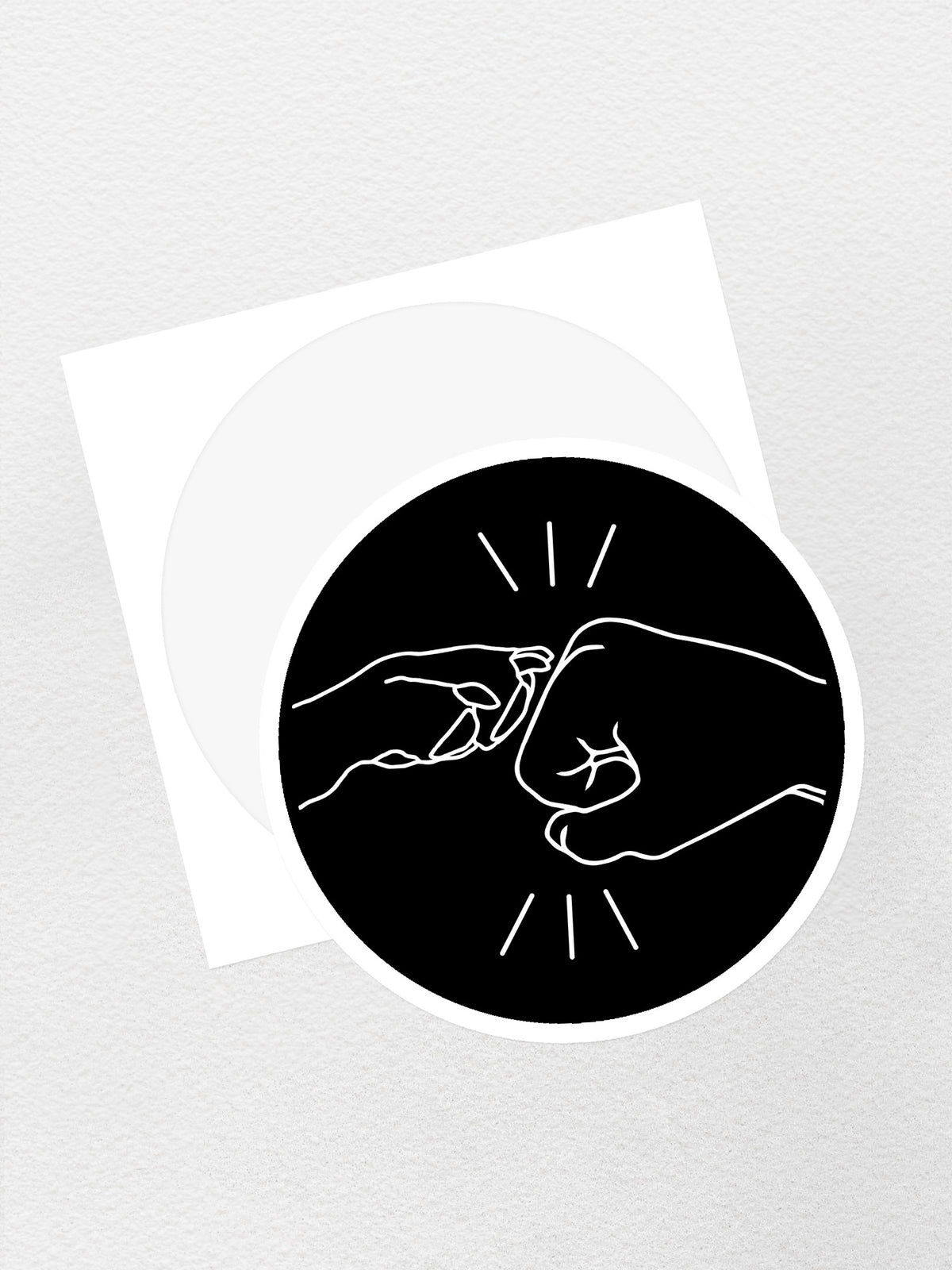 Paw Fist Bump Sticker