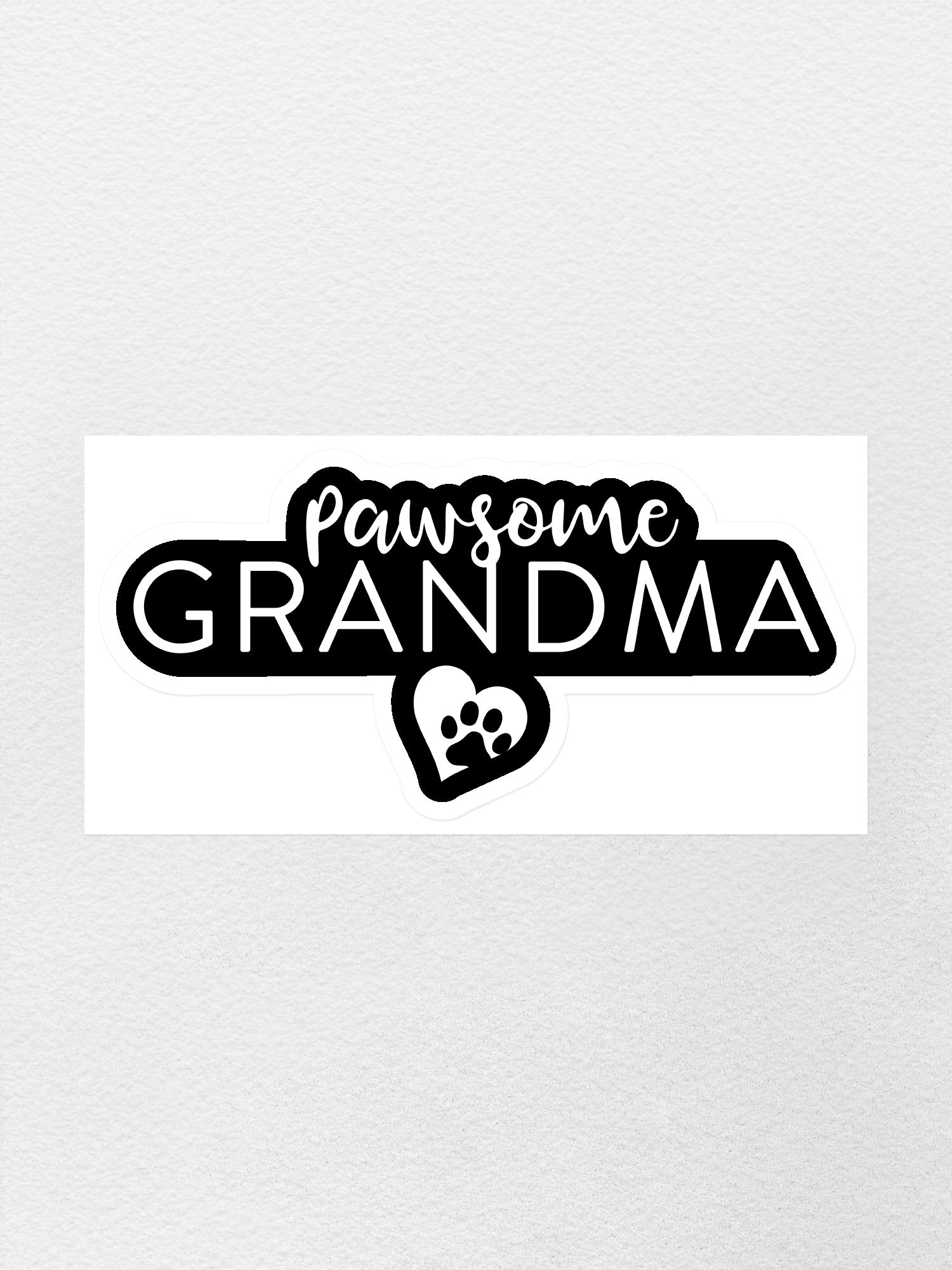 Pawsome Grandma Sticker