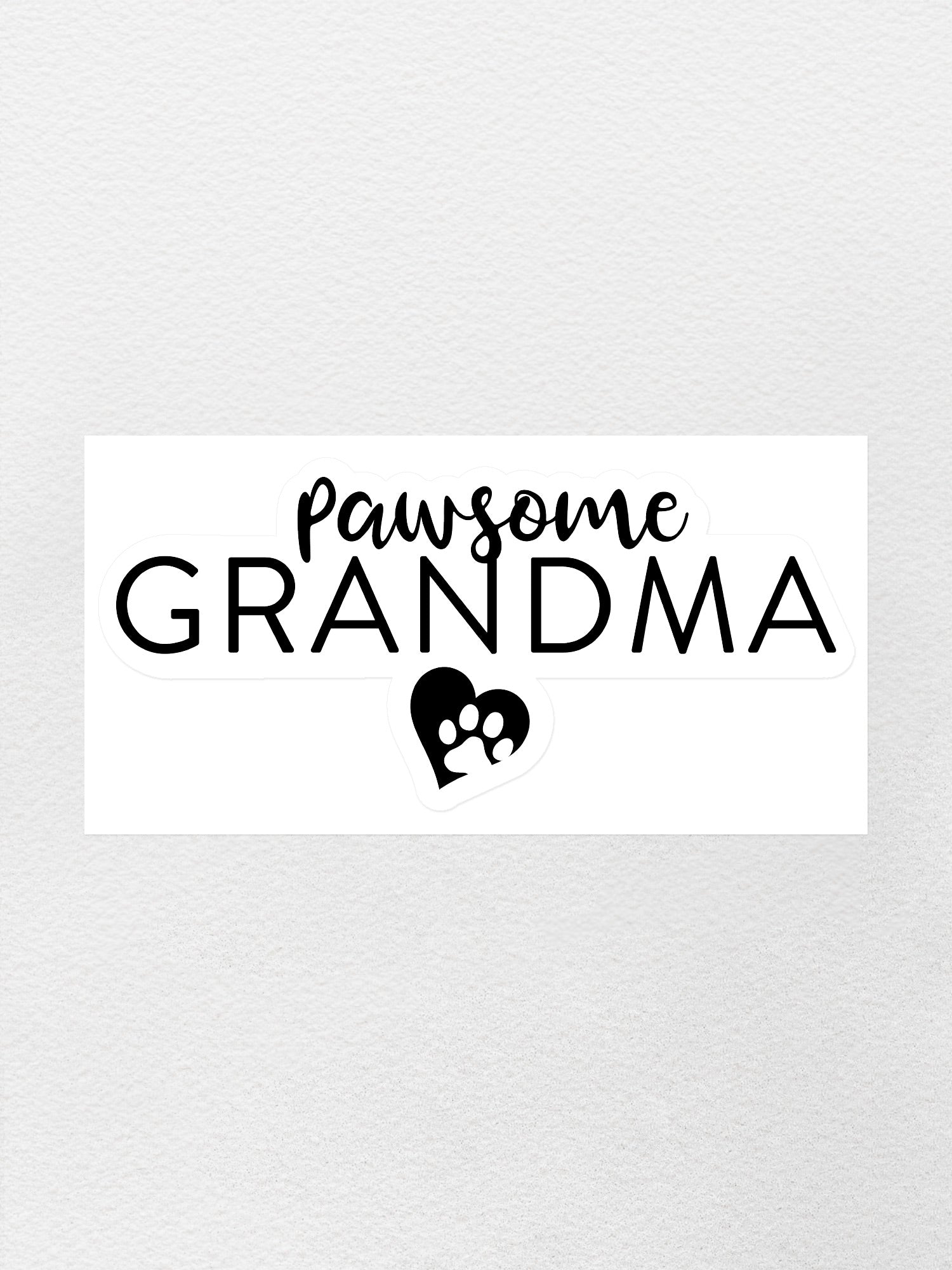 Pawsome Grandma Sticker