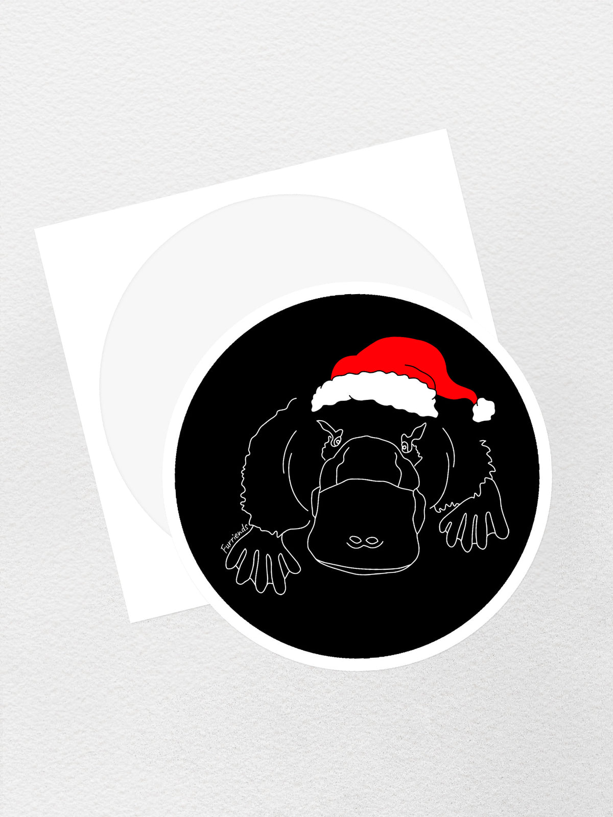 Platypus Christmas Edition Sticker