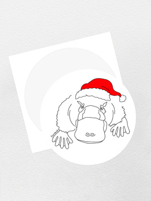 Platypus Christmas Edition Sticker