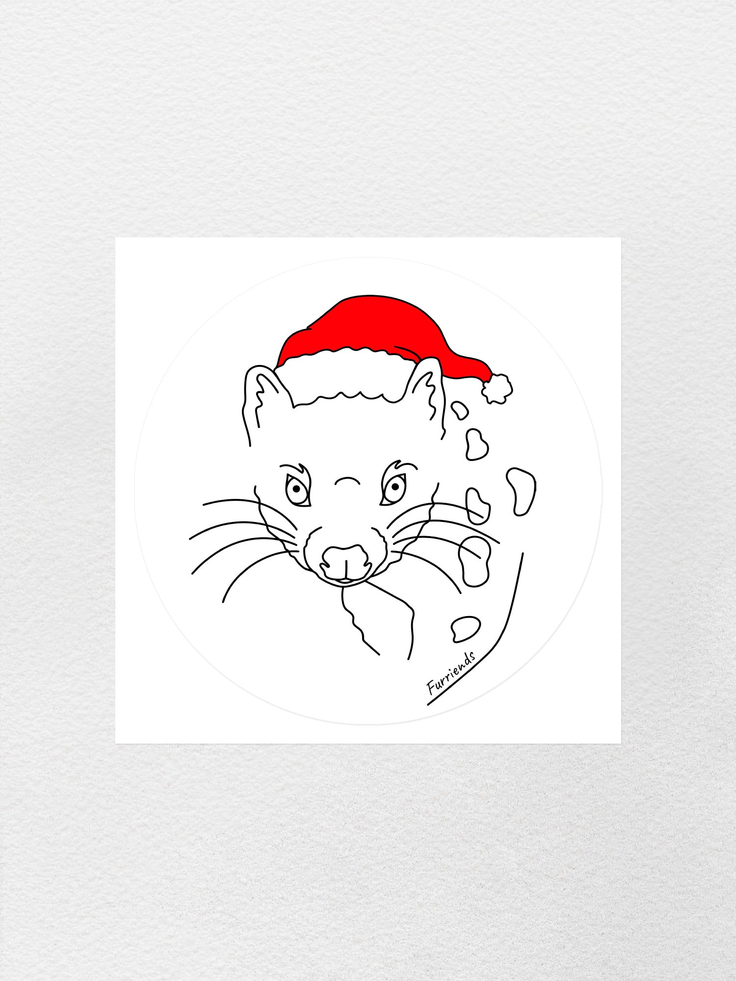 Spotted-Tailed Quoll Christmas Edition Sticker