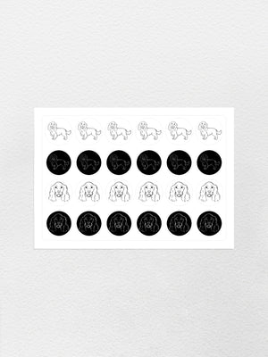 Cocker Spaniel Sticker Sheet