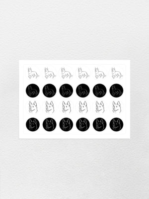 German Shepherd Sticker Sheet