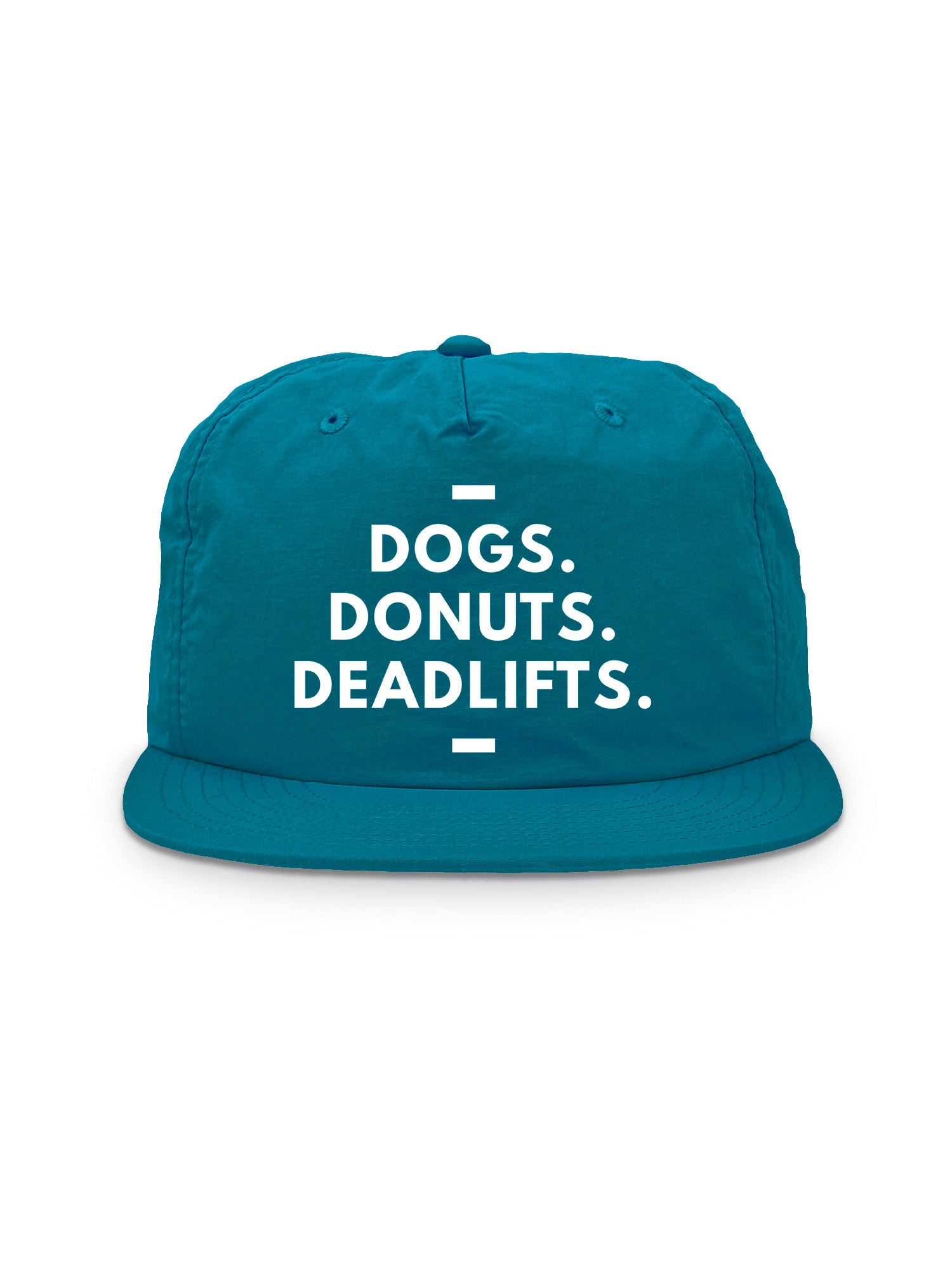 Dogs. Donuts. Deadlifts. Quick-Dry Cap