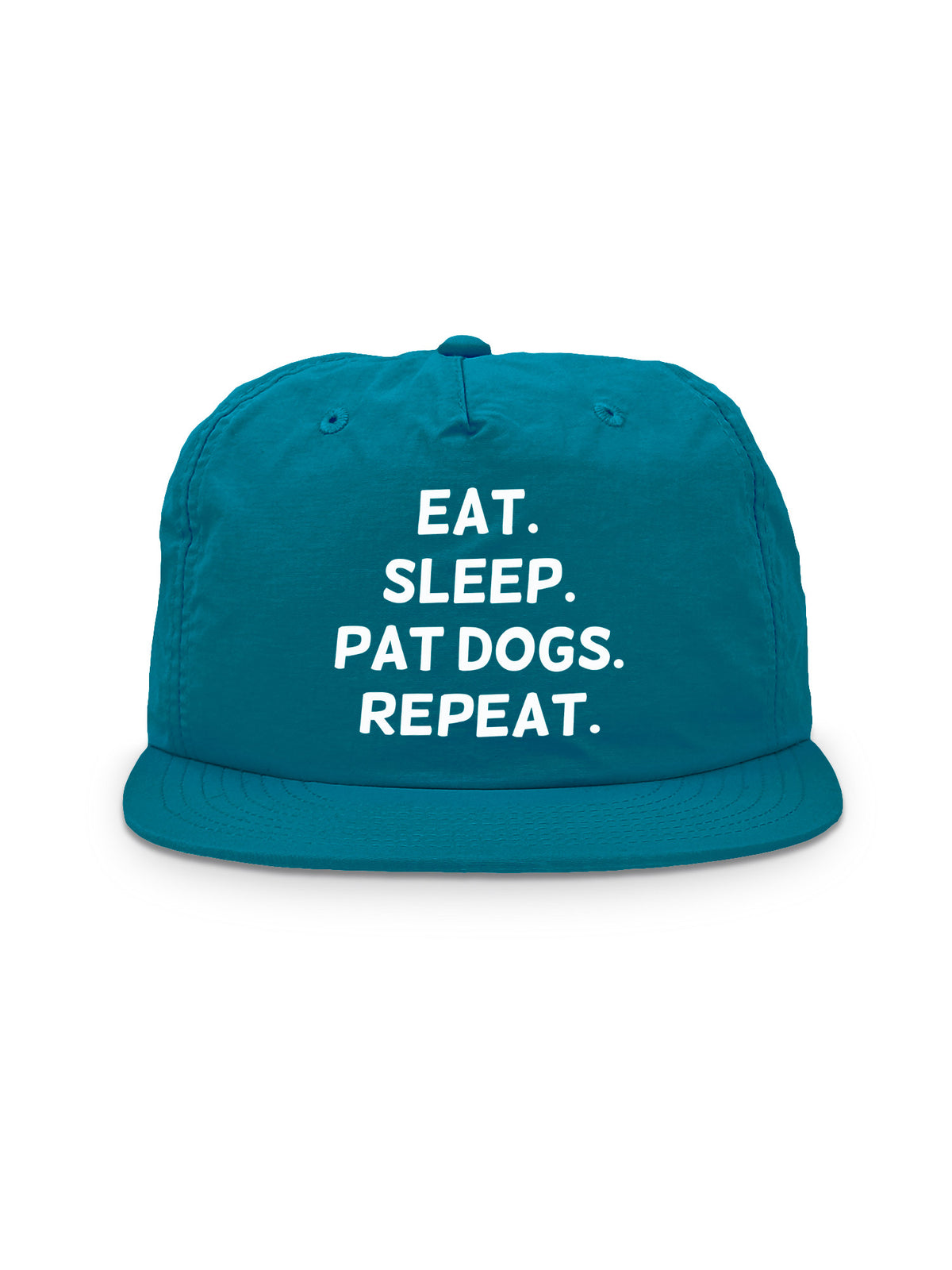 Eat. Sleep. Pat Dogs. Repeat. Quick-Dry Cap