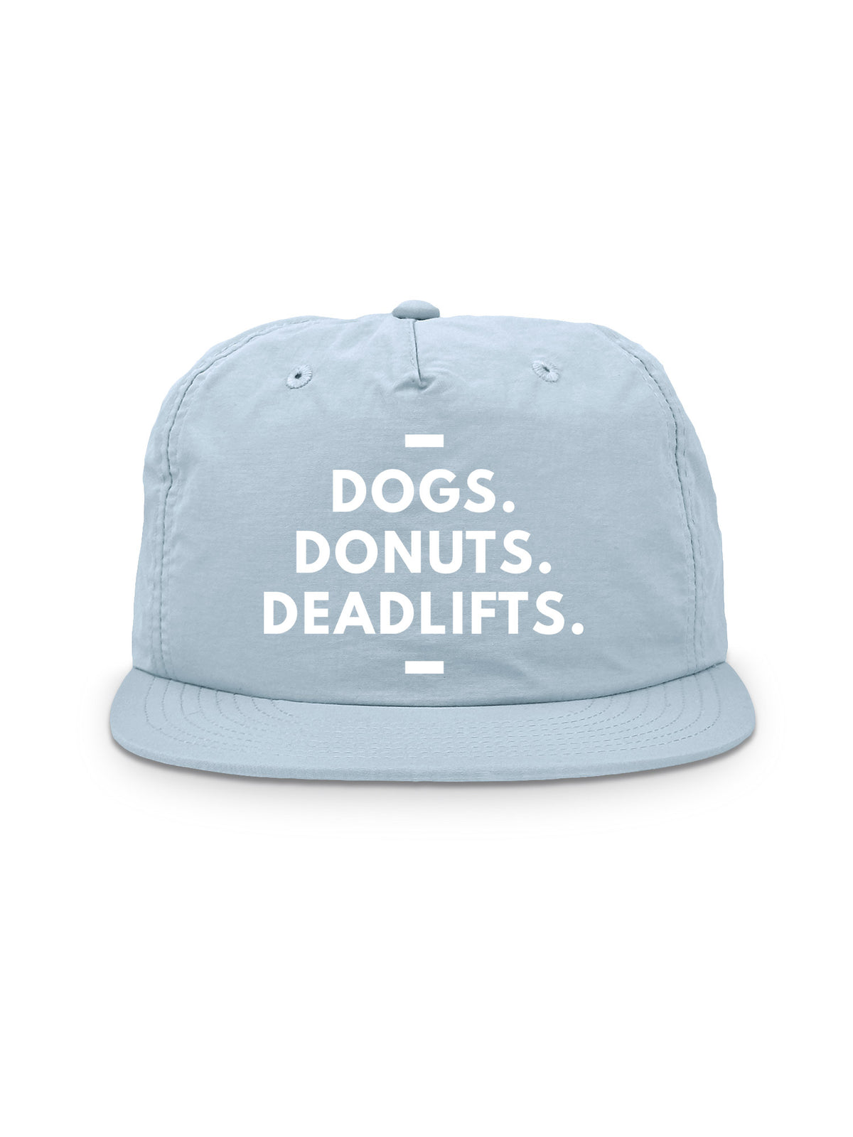 Dogs. Donuts. Deadlifts. Quick-Dry Cap