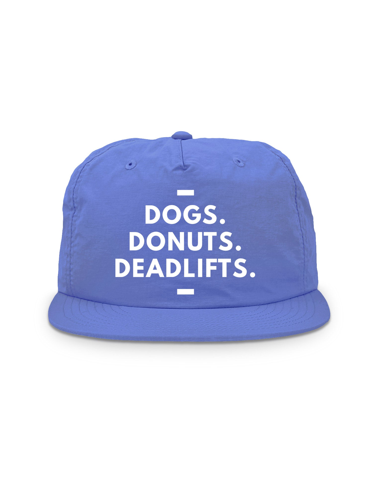 Dogs. Donuts. Deadlifts. Quick-Dry Cap