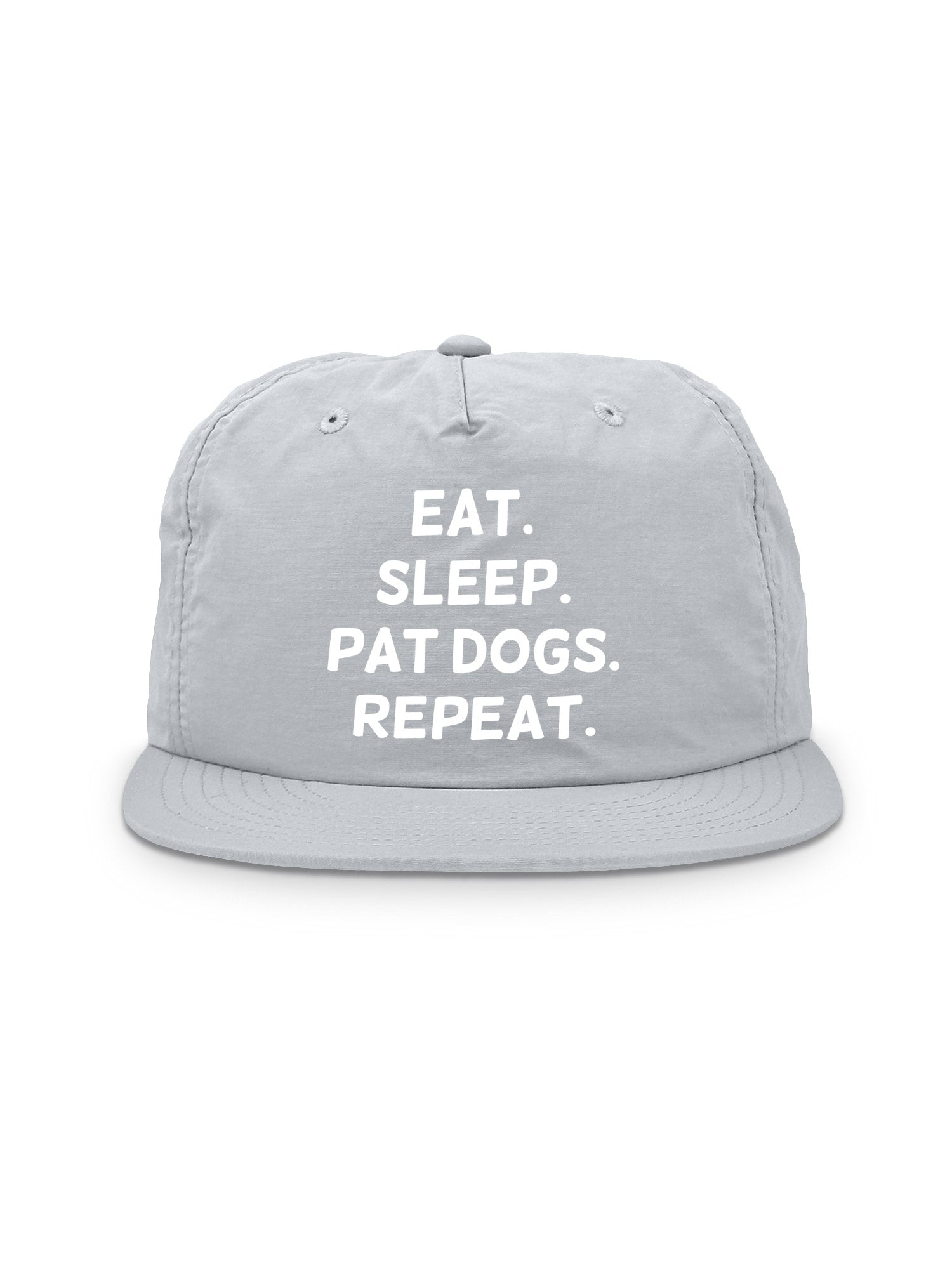 Eat. Sleep. Pat Dogs. Repeat. Quick-Dry Cap