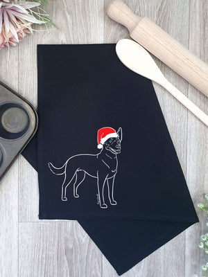 Kelpie Christmas Edition Tea Towel