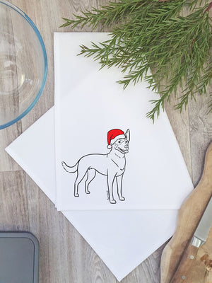 Kelpie Christmas Edition Tea Towel