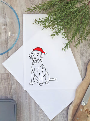 Labrador Christmas Edition Tea Towel