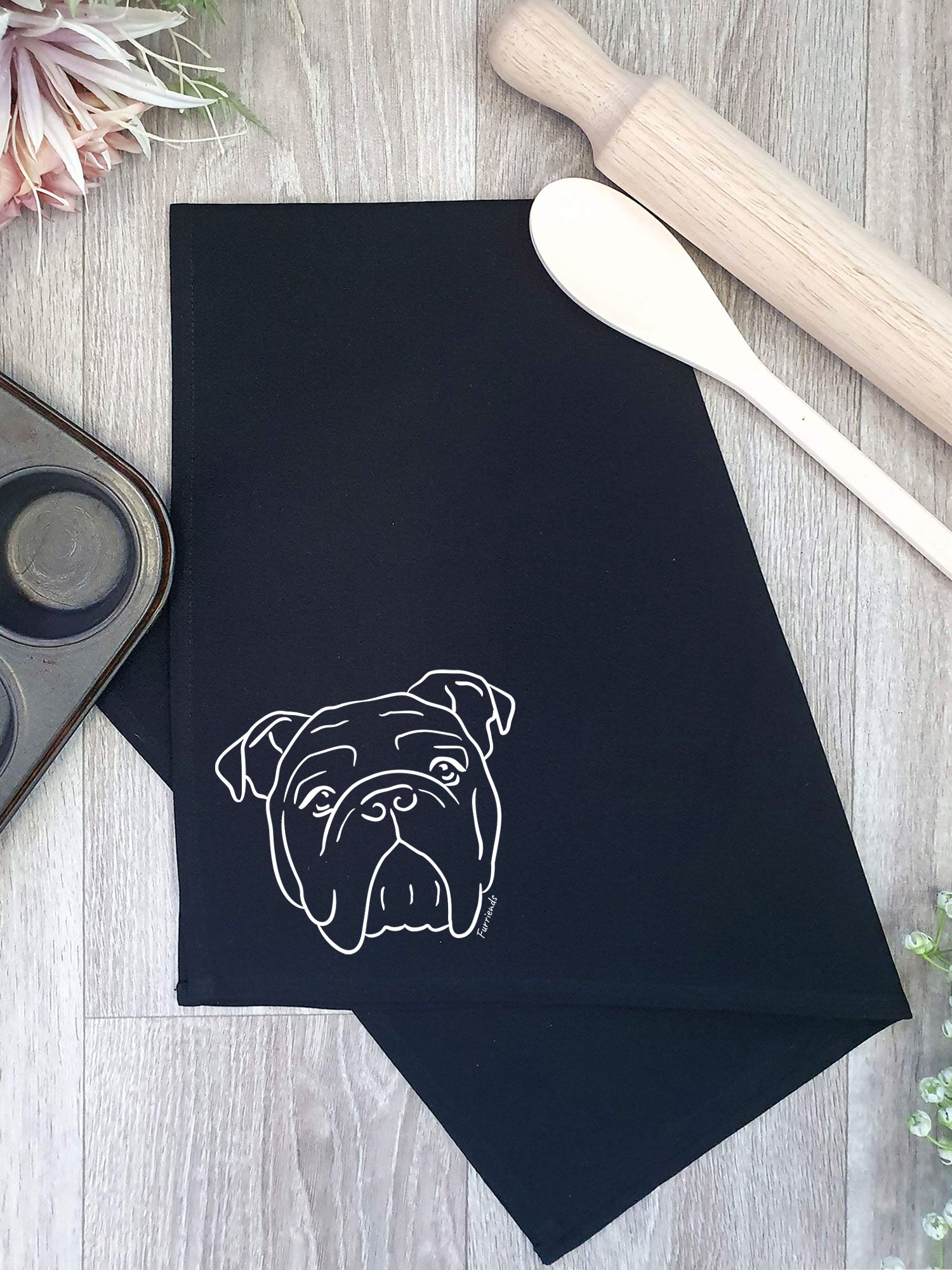 British Bulldog Tea Towel