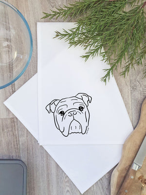 British Bulldog Tea Towel