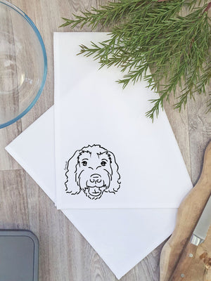 Labradoodle Tea Towel