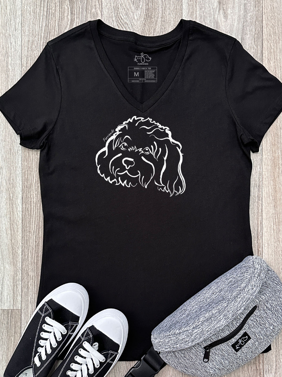 Cavoodle Emma V-Neck Tee