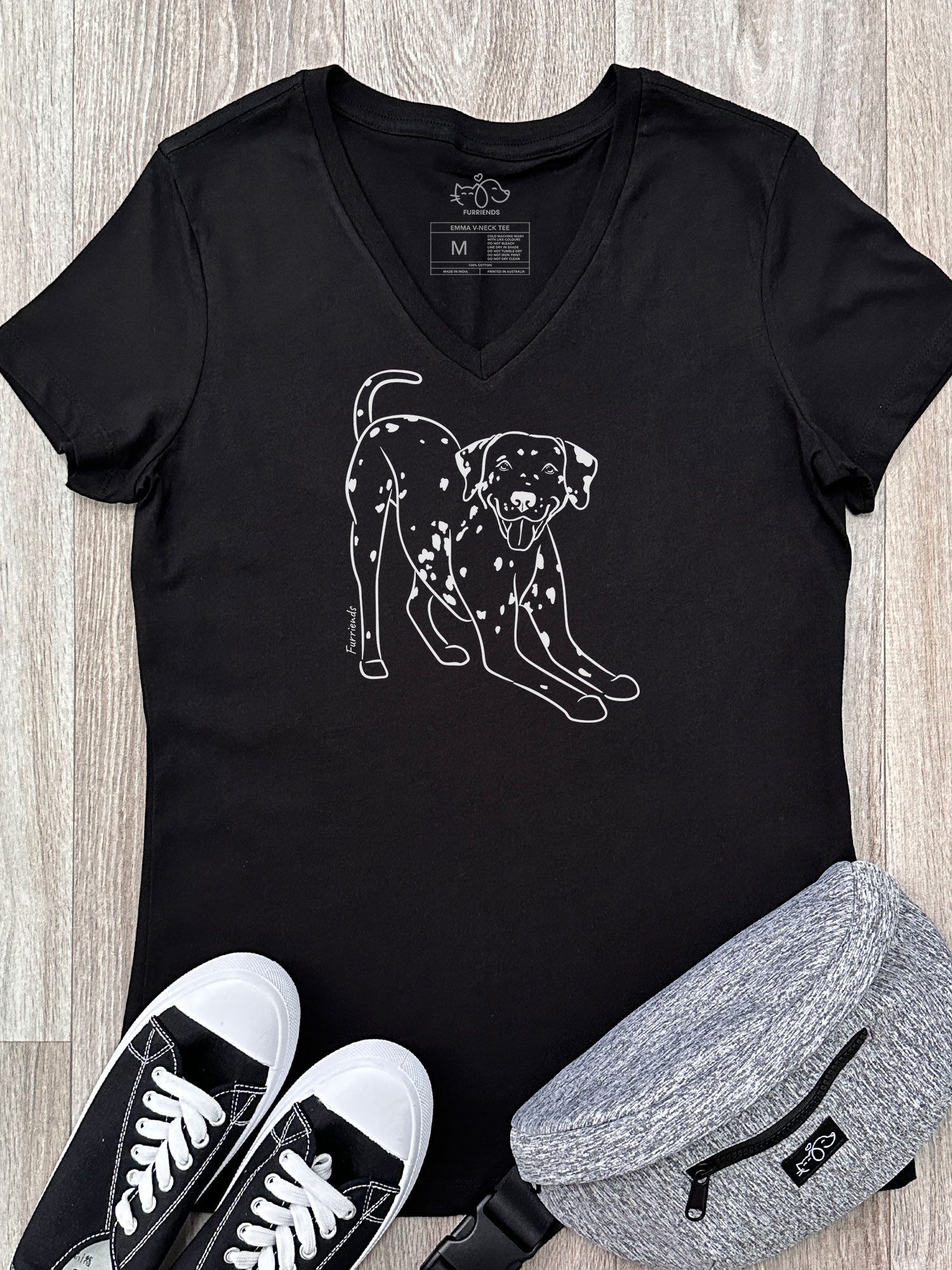 Dalmatian Emma V-Neck Tee