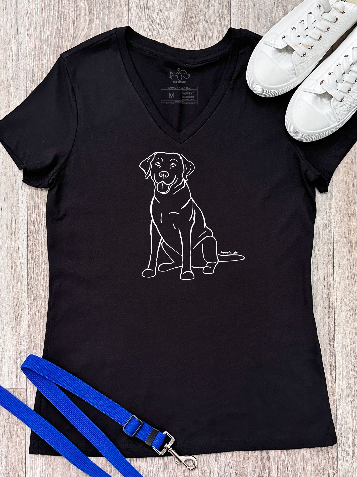 Labrador Emma V-Neck Tee