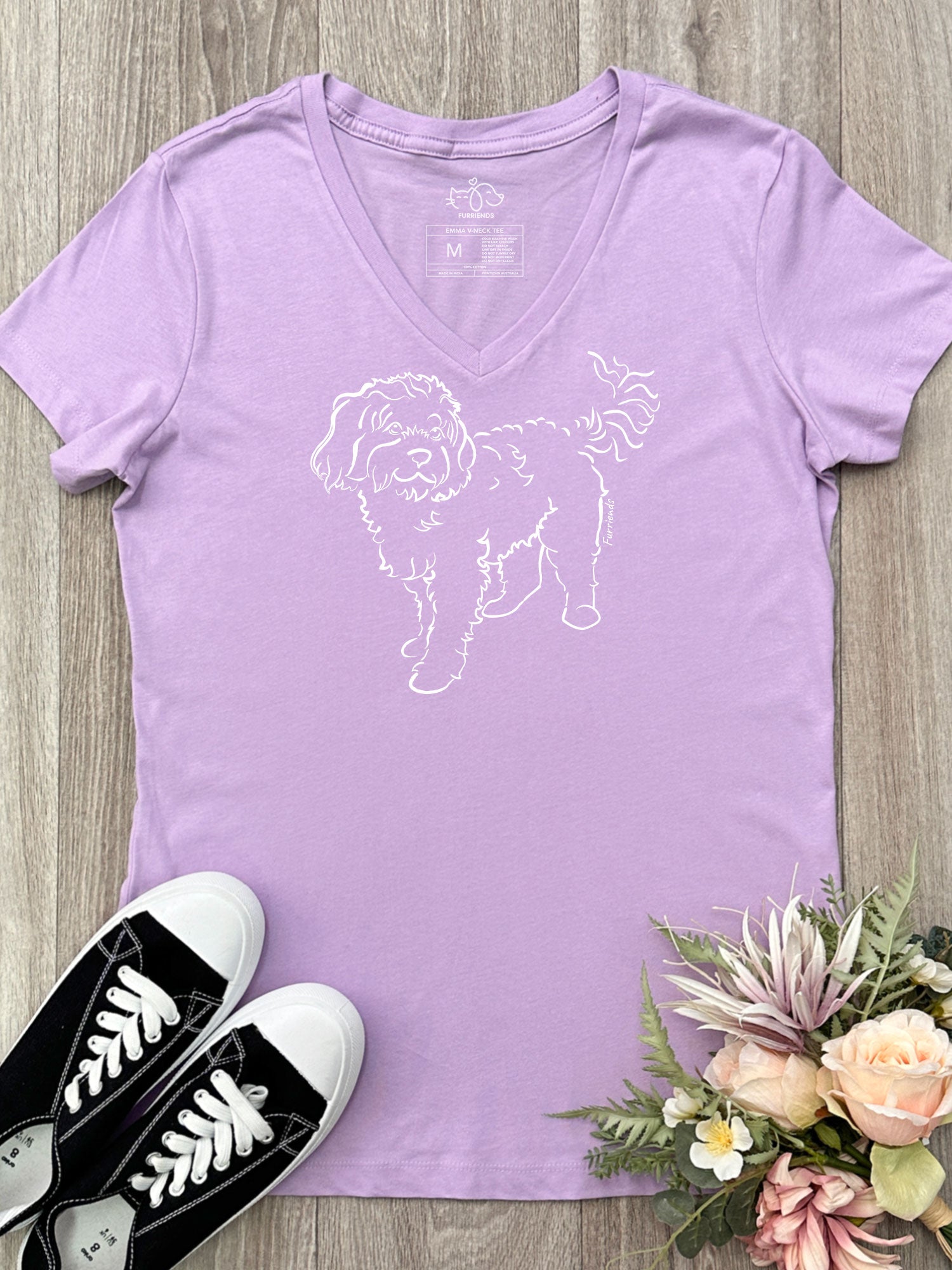 Cavoodle Emma V-Neck Tee