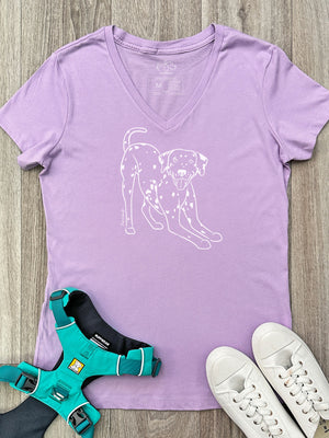 Dalmatian Emma V-Neck Tee